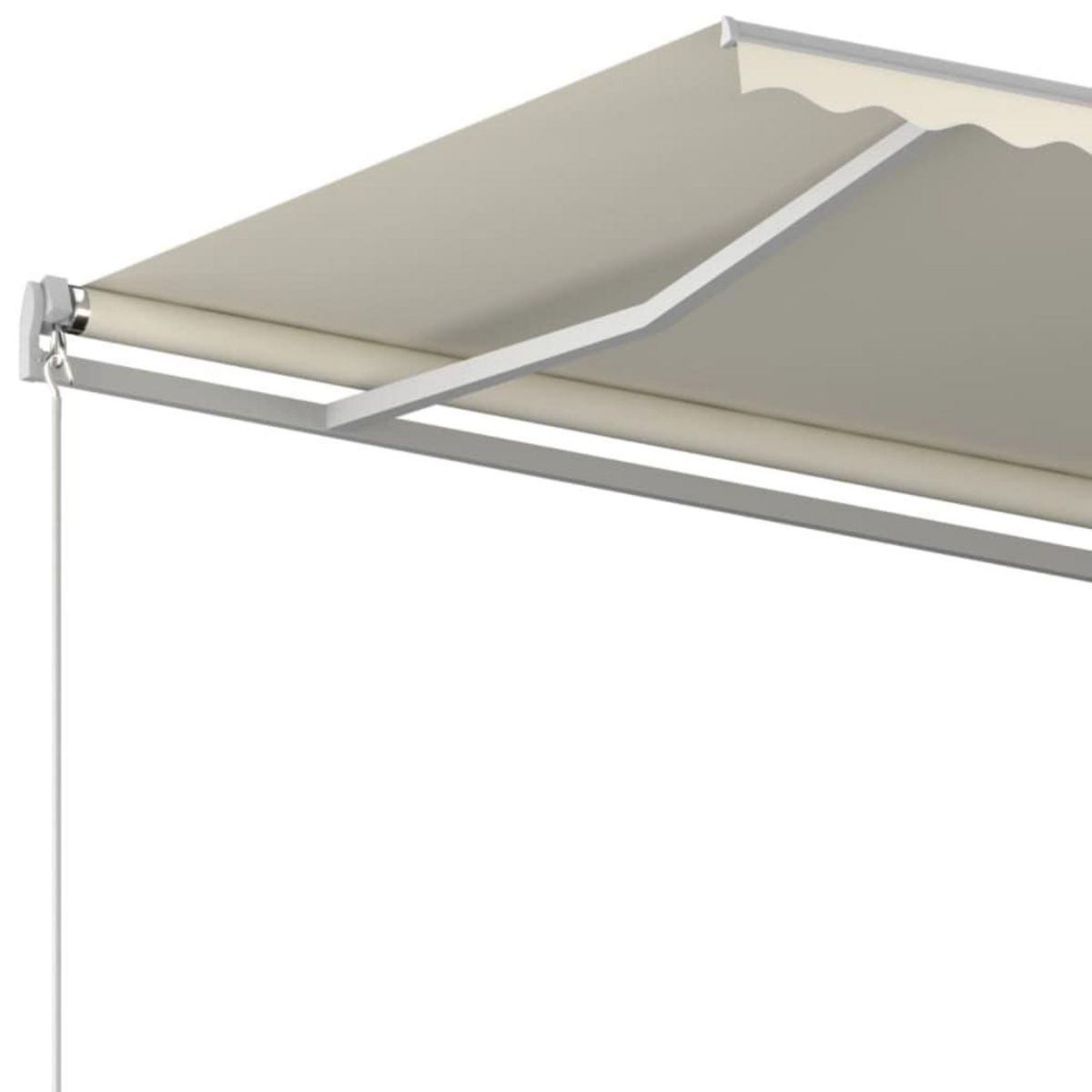 VIDAXL Auvent manuel retractable 450x350 cm Creme