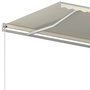 Voir la diapositive 5 : VIDAXL Auvent manuel retractable 450x350 cm Creme