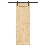 VIDAXL Porte coulissante et kit de quincaillerie 70x210 cm pin massif