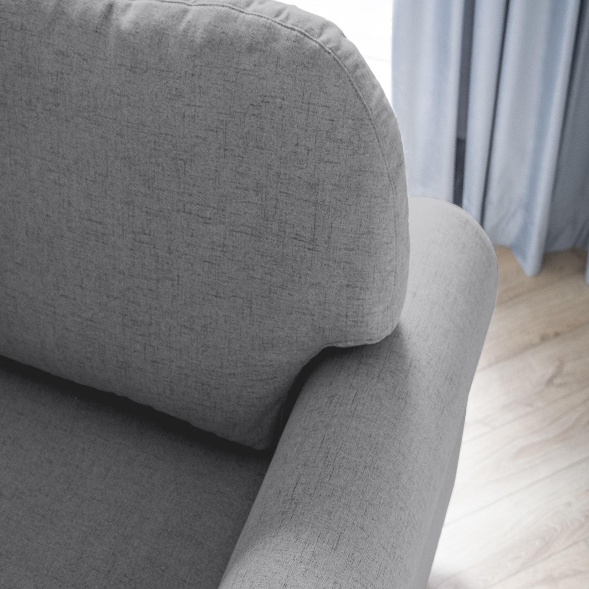 Voir la diapositive 6 : BEST MOBILIER Olli - canapé d'angle droit - convertible - avec coffre - 4 places - en tissu