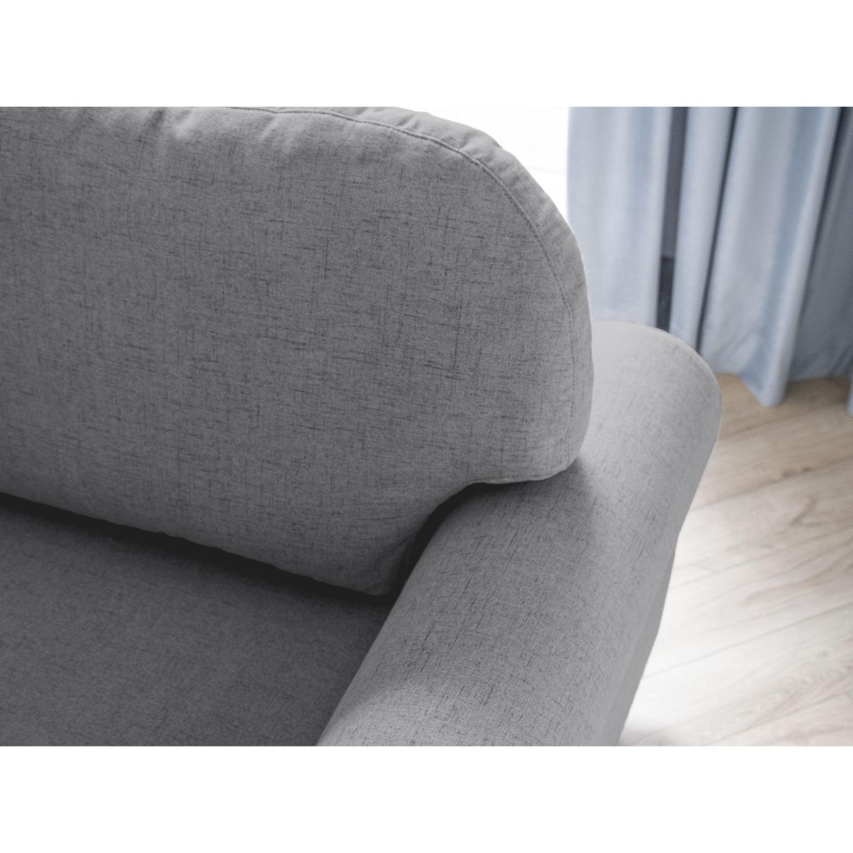 BEST MOBILIER Olli - canapé d'angle droit - convertible - avec coffre - 4 places - en tissu