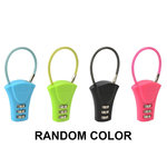 Master lock 4623EURDAST Cadenas à Combinaison avec Câble, Couleur Aléatoire, 9,5 x 3,7 x 1,4 cm