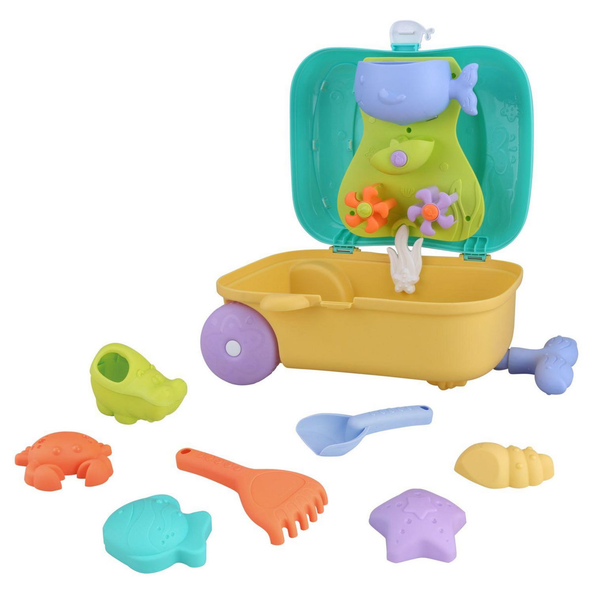 One Two Fun Valise de jouets de plage