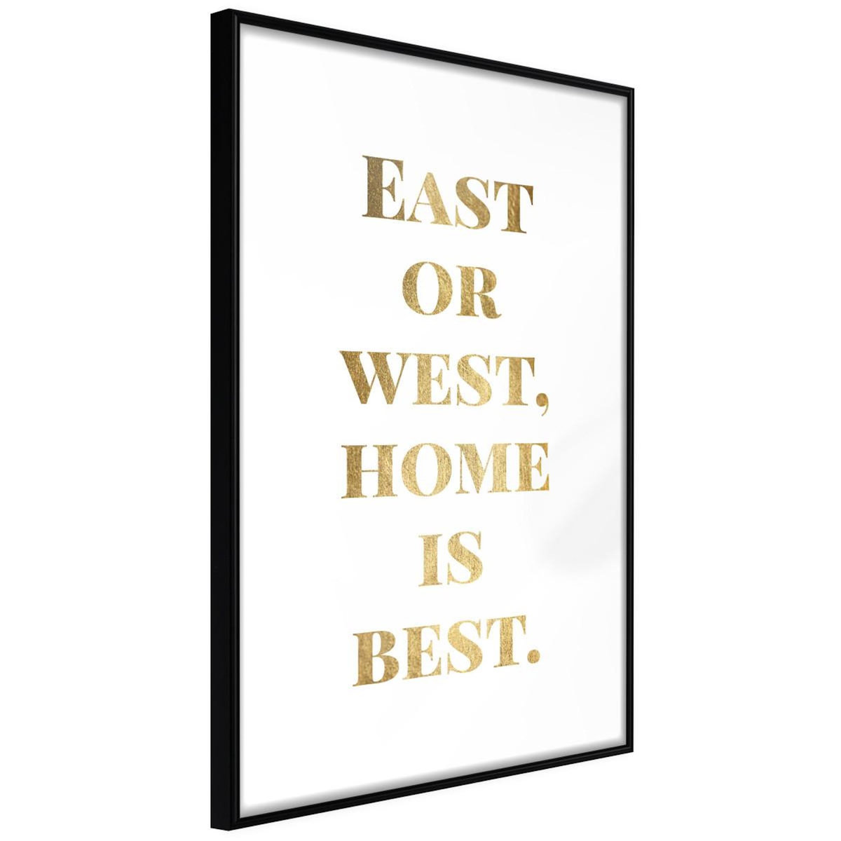 Paris Prix Affiche Murale Encadrée  Home Is Best Gold