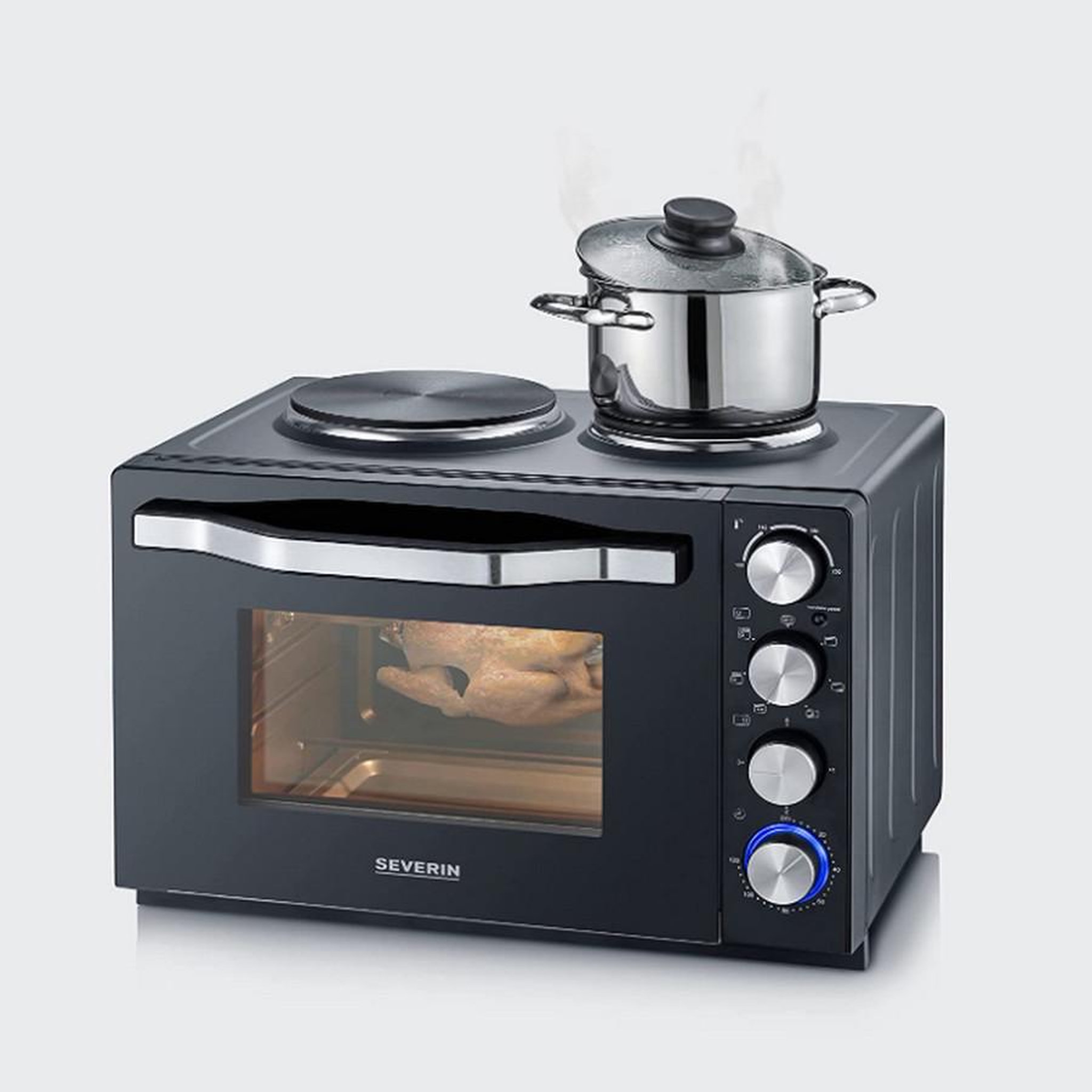 Voir la diapositive 4 : SEVERIN Four 30l 250w avec plaques électriques - TO2074