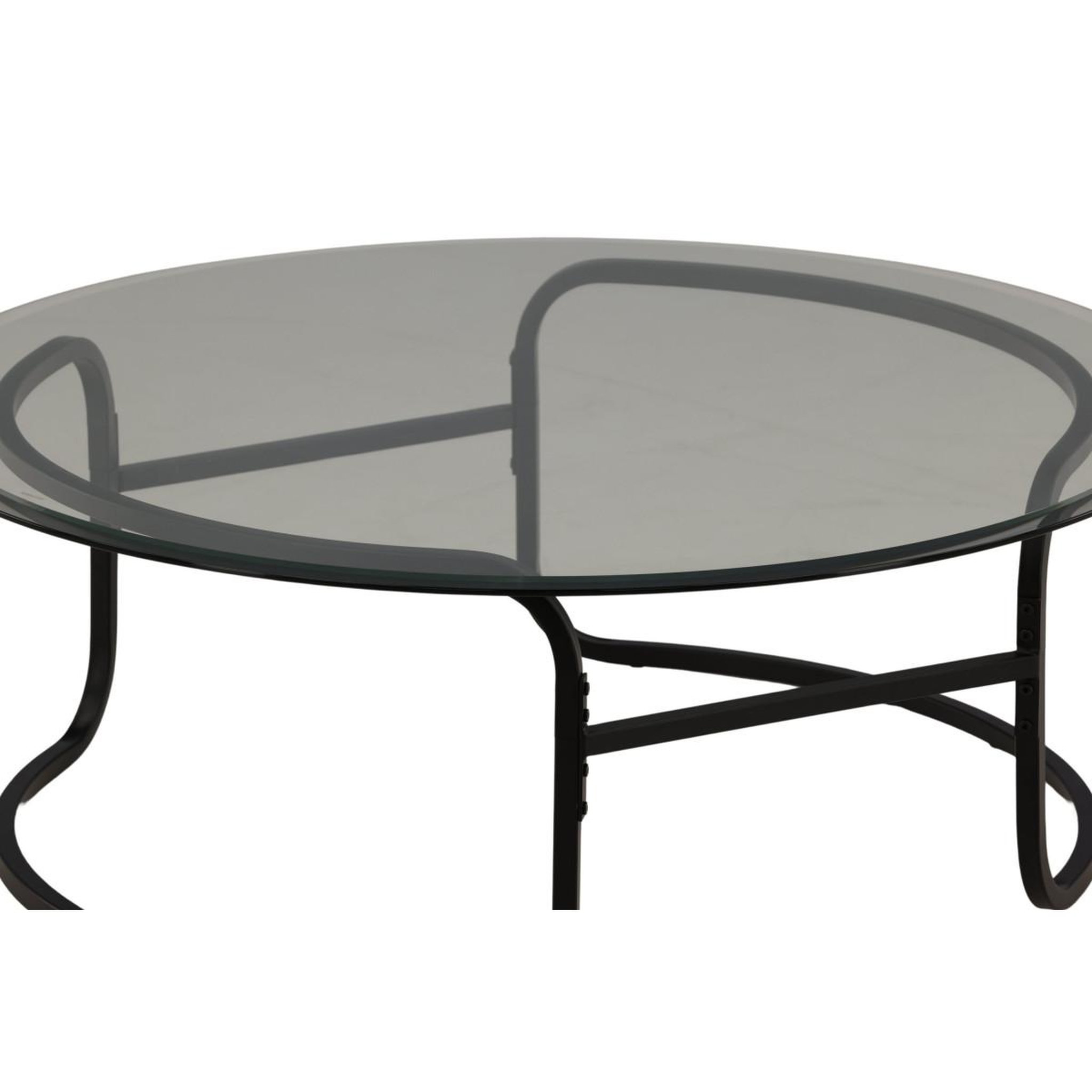 Voir la diapositive 5 : Paris Prix Table basse design en verre  lomma  110cm noir