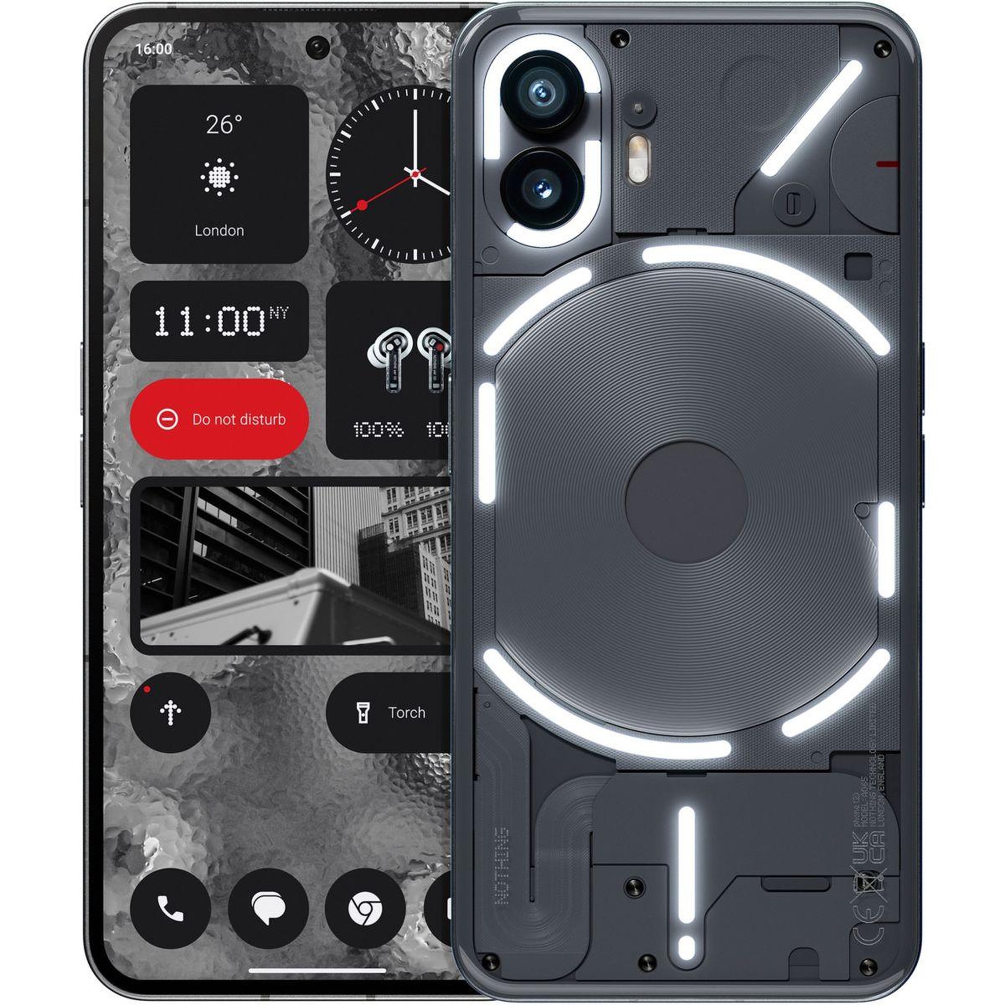 Voir la diapositive 1 : NOTHING Smartphone Phone (2) 12/256Gb Gris