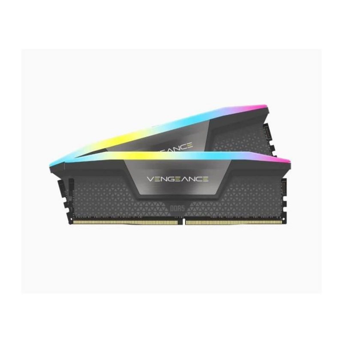 Corsair Mémoire RAM - CORSAIR - Vengeance RGB DDR5 - 32GB 2x16GB DIMM - 5600 MHz - 1,25V - Gris (CMH32GX5M2B5600Z36K)
