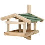 Voir la diapositive 3 : VIDAXL Mangeoire a oiseaux Bois de sapin 35x29,5x21 cm