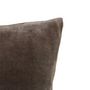 Voir la diapositive 3 : ATMOSPHERA Coussin en Flanelle Uni  Ollis  38x38cm Gris Foncé