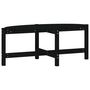 Voir la diapositive 2 : VIDAXL Table basse Noir 118x63x45 cm Bois massif de pin