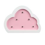 Hello Kids Lampe en bois enfant Nuage - H. 9 cm. Coloris disponibles : Bleu, Rose