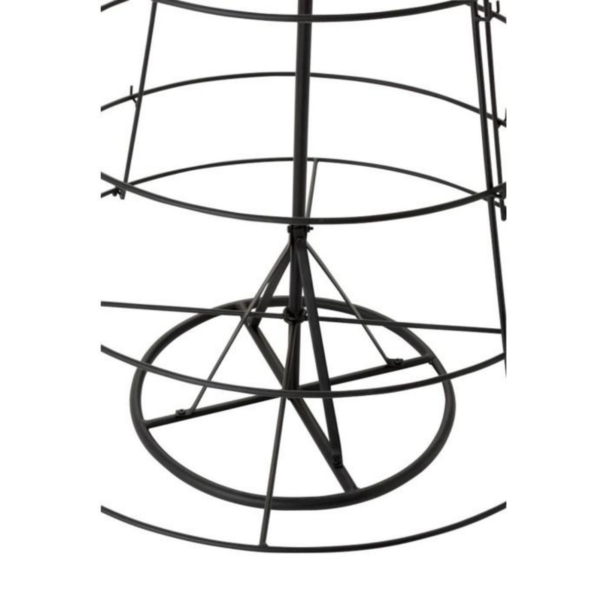 Paris Prix Statue Déco  Arbre de Noël 8 Niveaux  188cm Noir