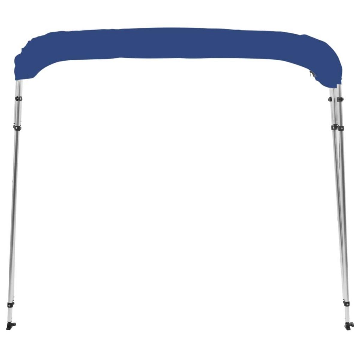 VIDAXL Auvent bimini a 4 arceaux Bleu 243x180x137 cm