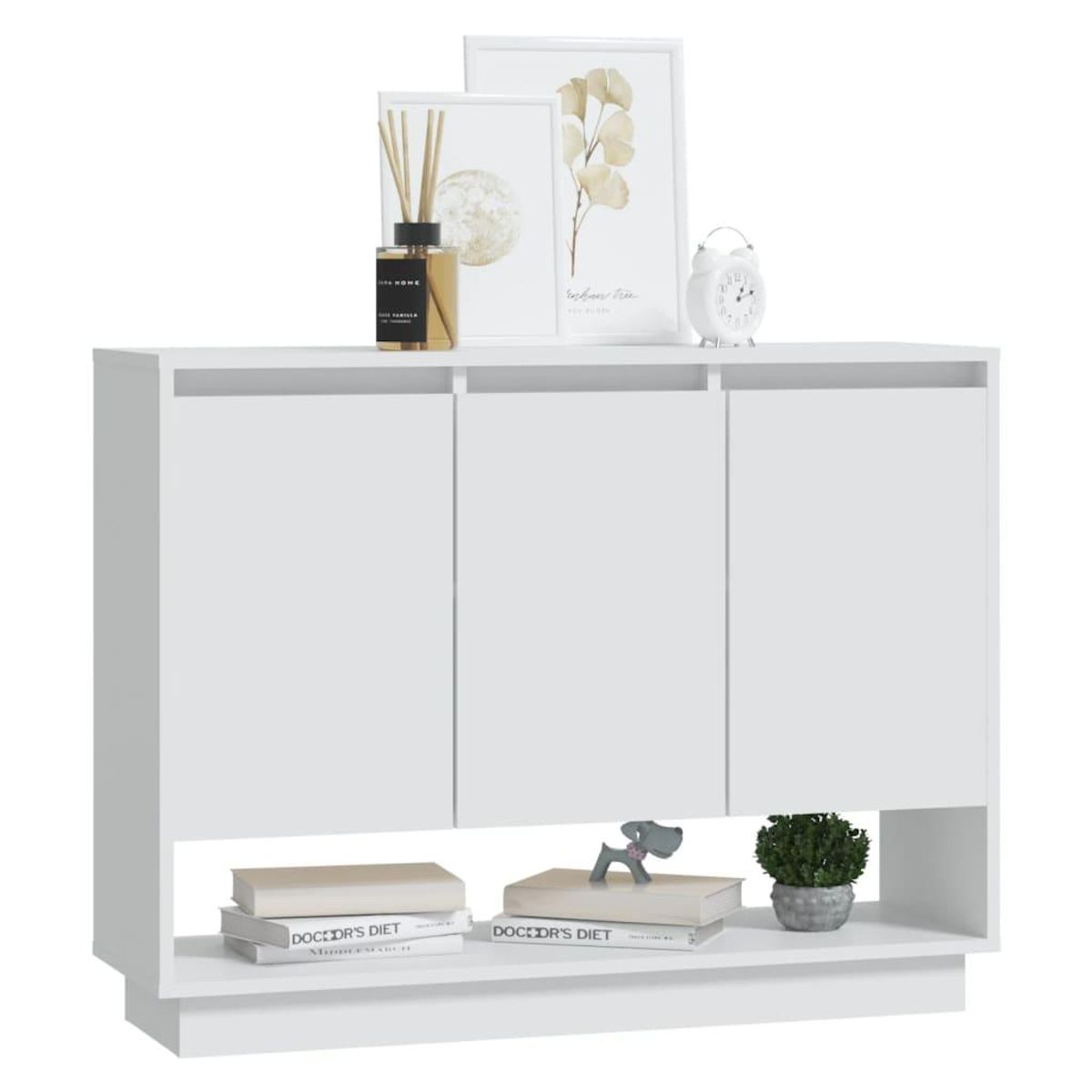 VIDAXL Buffet Blanc 97x31x75 cm Bois d'ingenierie