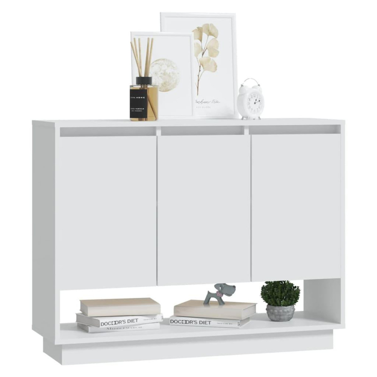 VIDAXL Buffet Blanc 97x31x75 cm Bois d'ingenierie