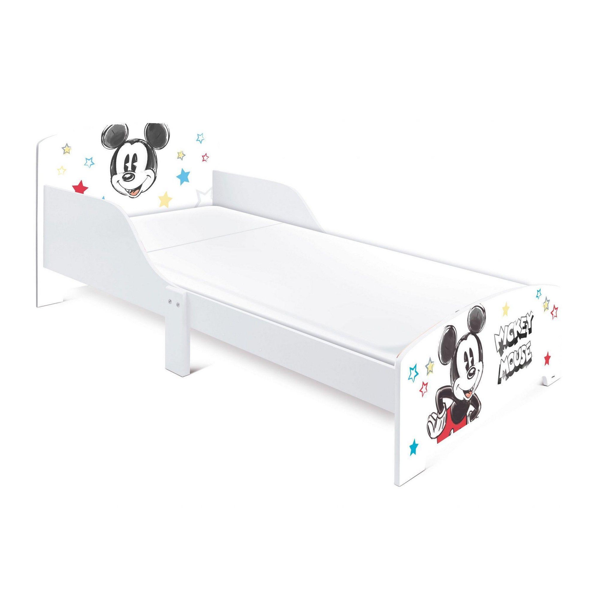 Voir la diapositive 3 : DISNEY Lit enfant mickey 70x140 cm - mdf blanc