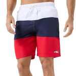 FILA hort de bain Marine/Blanc/ Homme Fila  wim. Coloris disponibles : Rouge