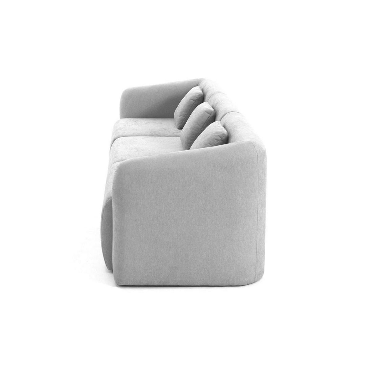 LISA DESIGN Ikare - canapé modulable 3 places - en tissu