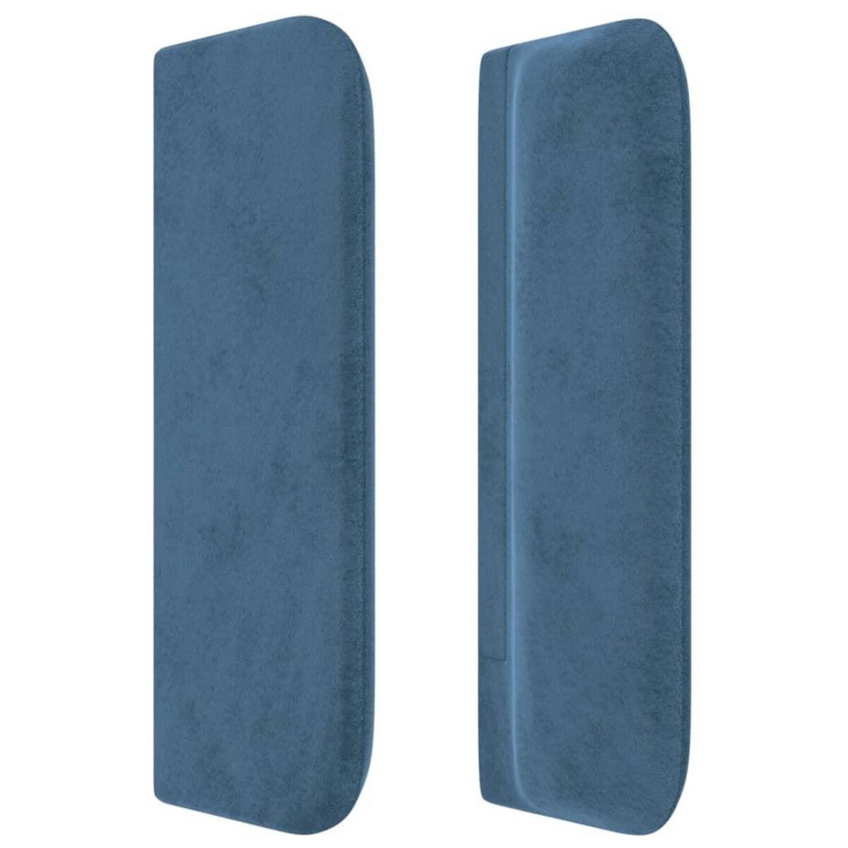 VIDAXL Tete de lit avec oreilles Bleu fonce 93x16x78/88 cm Velours