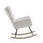 Voir la diapositive 6 : MERAX Fauteuil à Bascule Chaise à Bascule Rocking Chair Fauteuil Relax Teddy Blanc