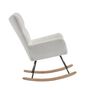 Voir la diapositive 6 : MERAX Fauteuil à Bascule Chaise à Bascule Rocking Chair Fauteuil Relax Teddy Blanc