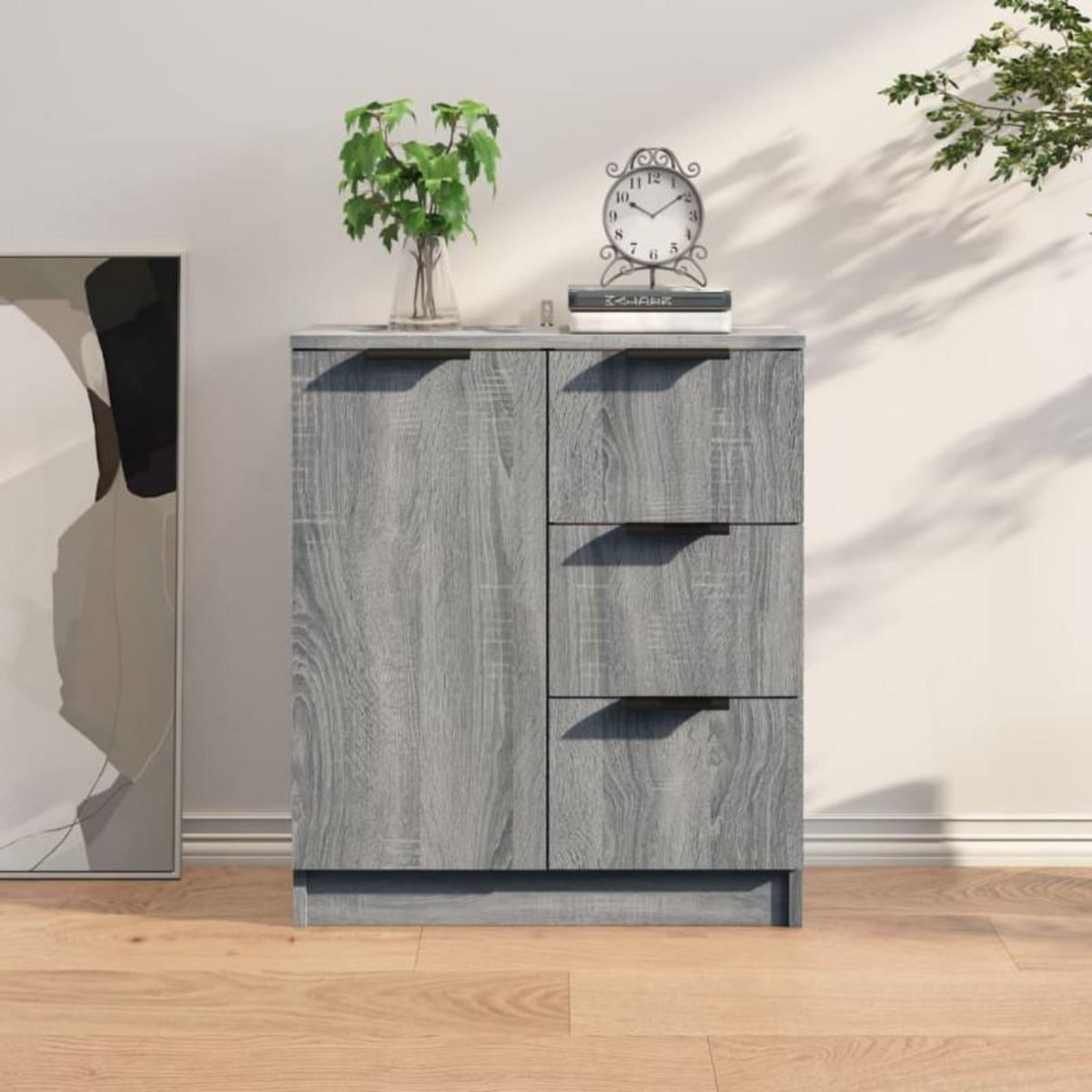 VIDAXL Buffet Sonoma gris 60x30x70 cm Bois d ingénierie