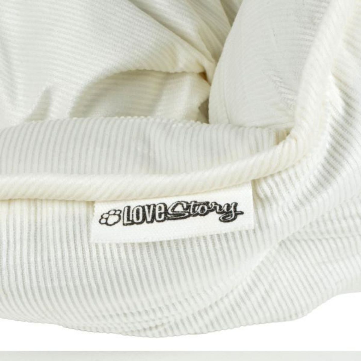 Paris Prix Panier Chien & Chat Velours  Crafty  40cm Écru