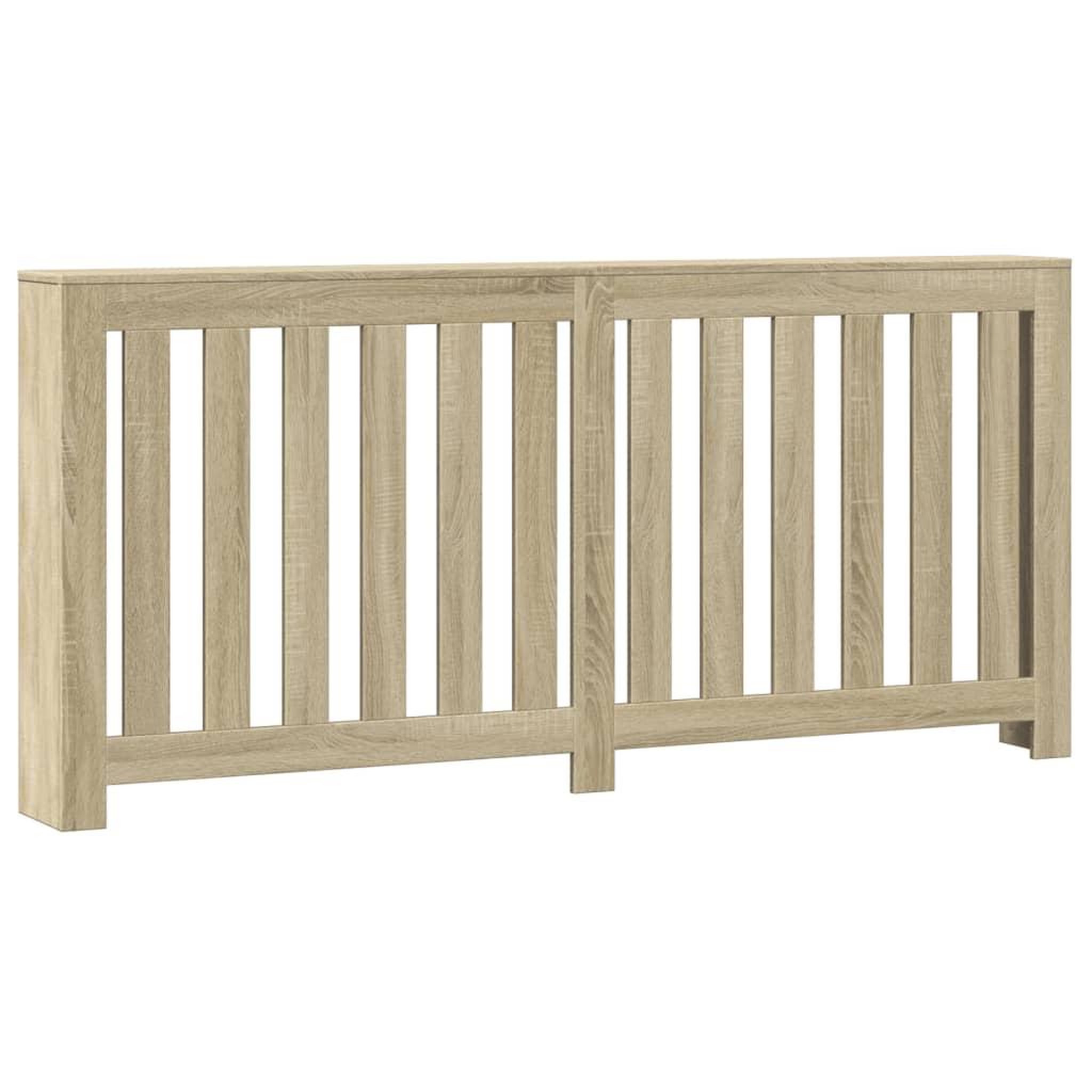 Voir la diapositive 2 : VIDAXL Cache-radiateur chene sonoma 175x20x82 cm bois d'ingenierie