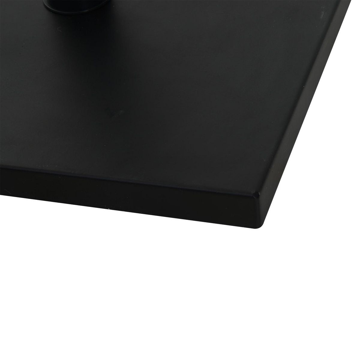 OUTSUNNY Pied de parasol base de lestage parasol carré dim. 40L x 40I x 43H cm poids net 11 Kg ciment métal noir