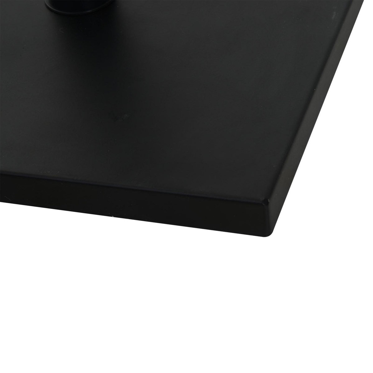 OUTSUNNY Pied de parasol base de lestage parasol carré dim. 40L x 40I x 43H cm poids net 11 Kg ciment métal noir