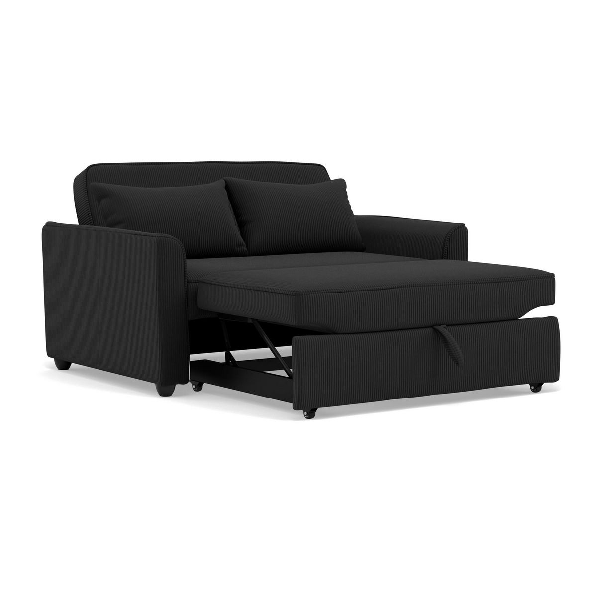 BEST MOBILIER Ernest - canapé droit 2 places convertible en velours côtelé