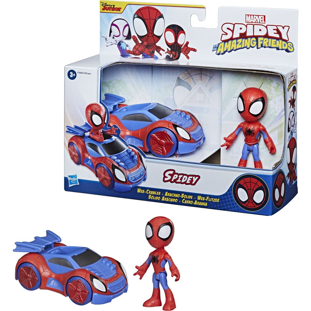 HASBRO Véhicule et figurine Spidey 10 cm
