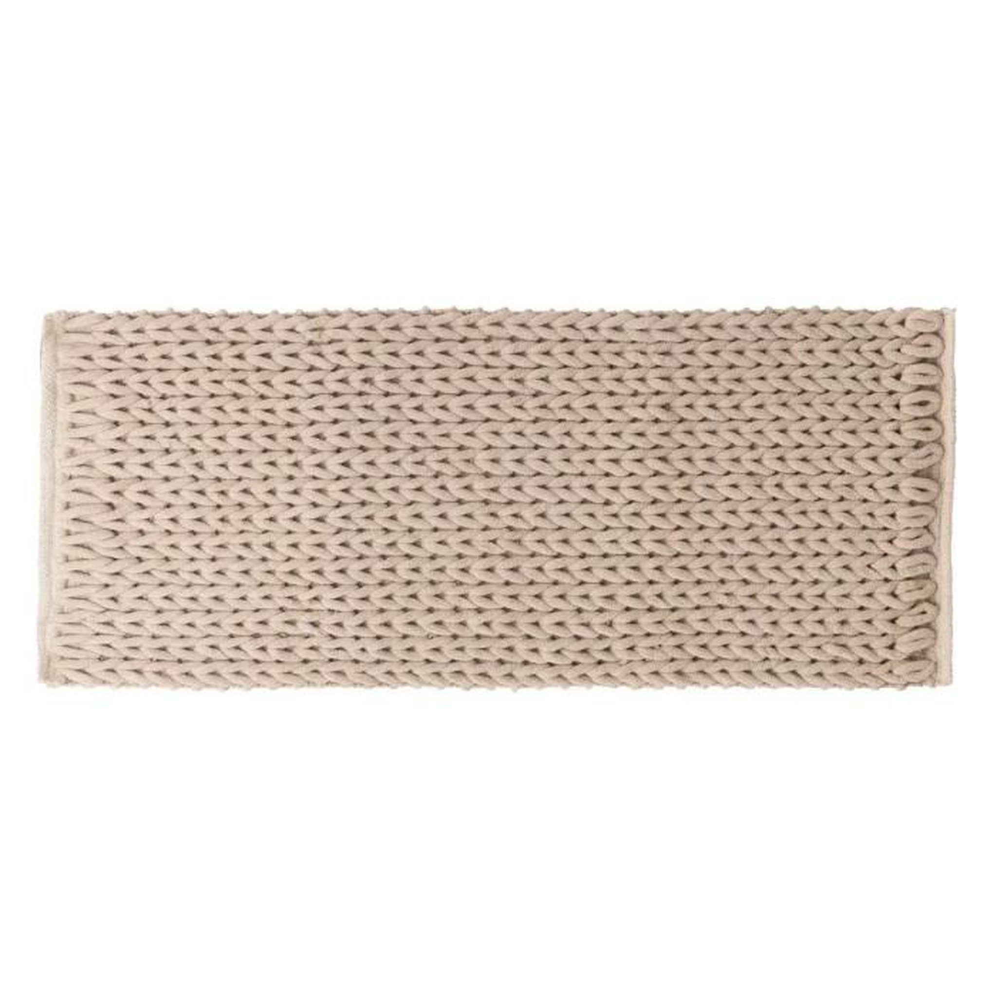 Voir la diapositive 1 : FIVE Tapis de Salle de Bain  Tissé Épais  50x120cm Naturel