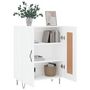 Voir la diapositive 4 : VIDAXL Buffet blanc 69,5x34x90 cm bois d'ingenierie