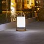 Voir la diapositive 3 : Lumisky Lot de 2 Lanternes sans fil LED WOODY Bois Bois H37CM