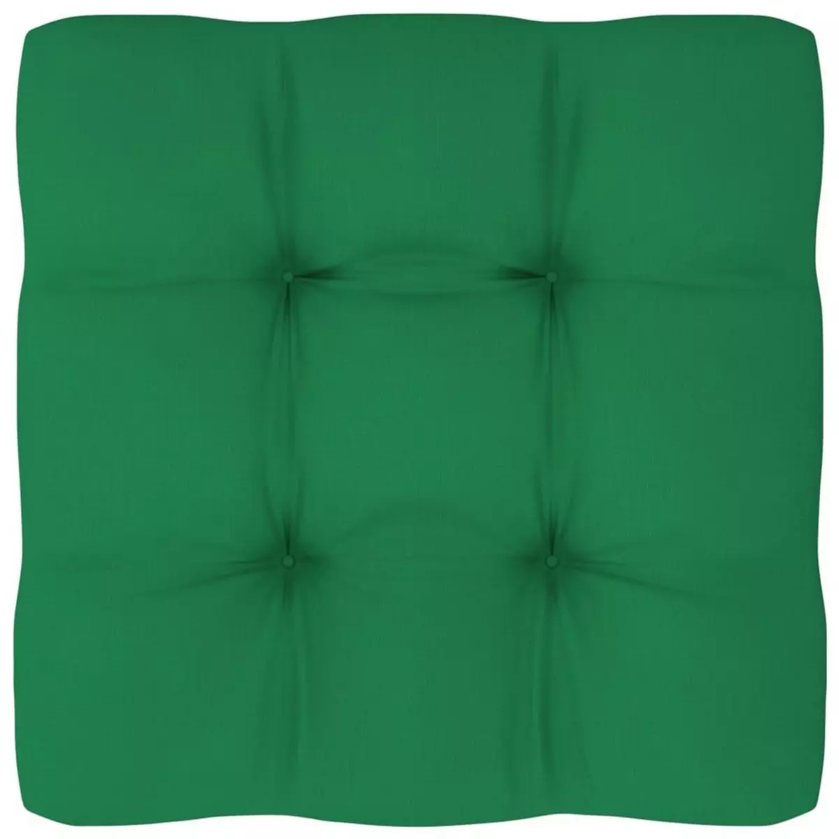 VIDAXL Coussin de palette vert 80x80x10 cm tissu