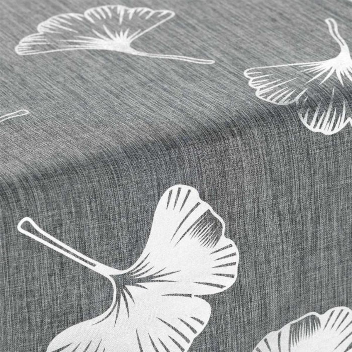 Paris Prix Nappe & Chemin de Table  Euphoria  140x250cm Gris & Argent