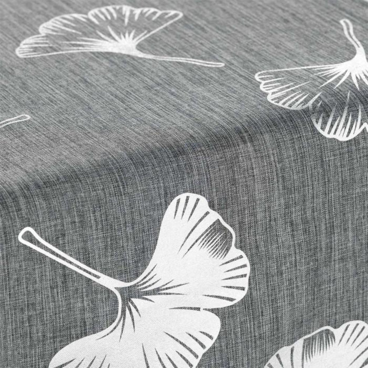 Paris Prix Nappe & Chemin de Table  Euphoria  140x250cm Gris & Argent