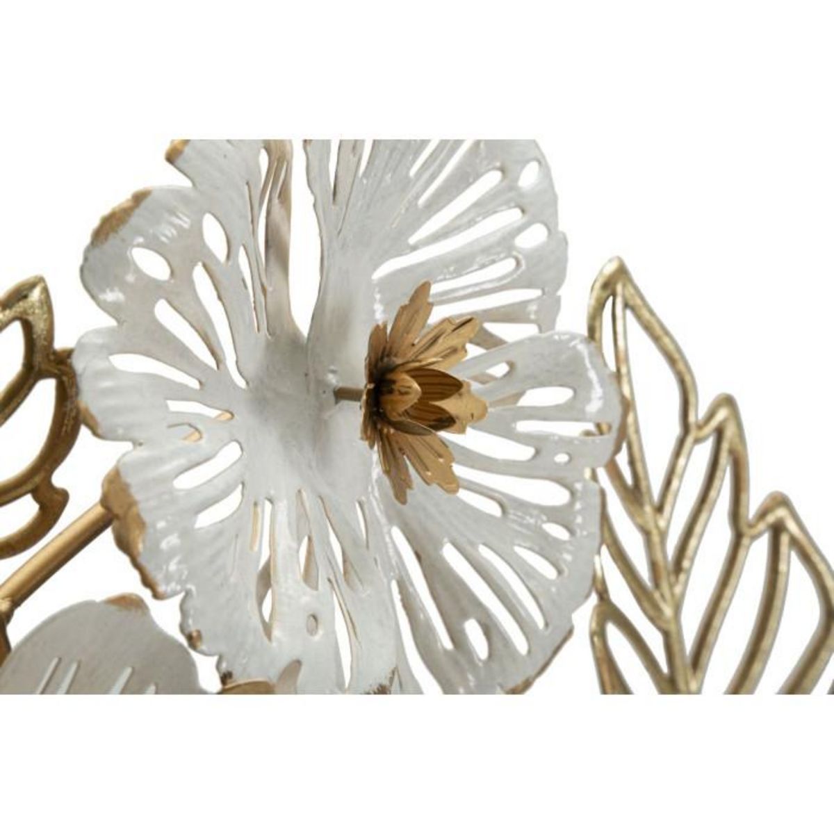 Paris Prix Décoration Murale en Métal  Whity  73cm Blanc & Or