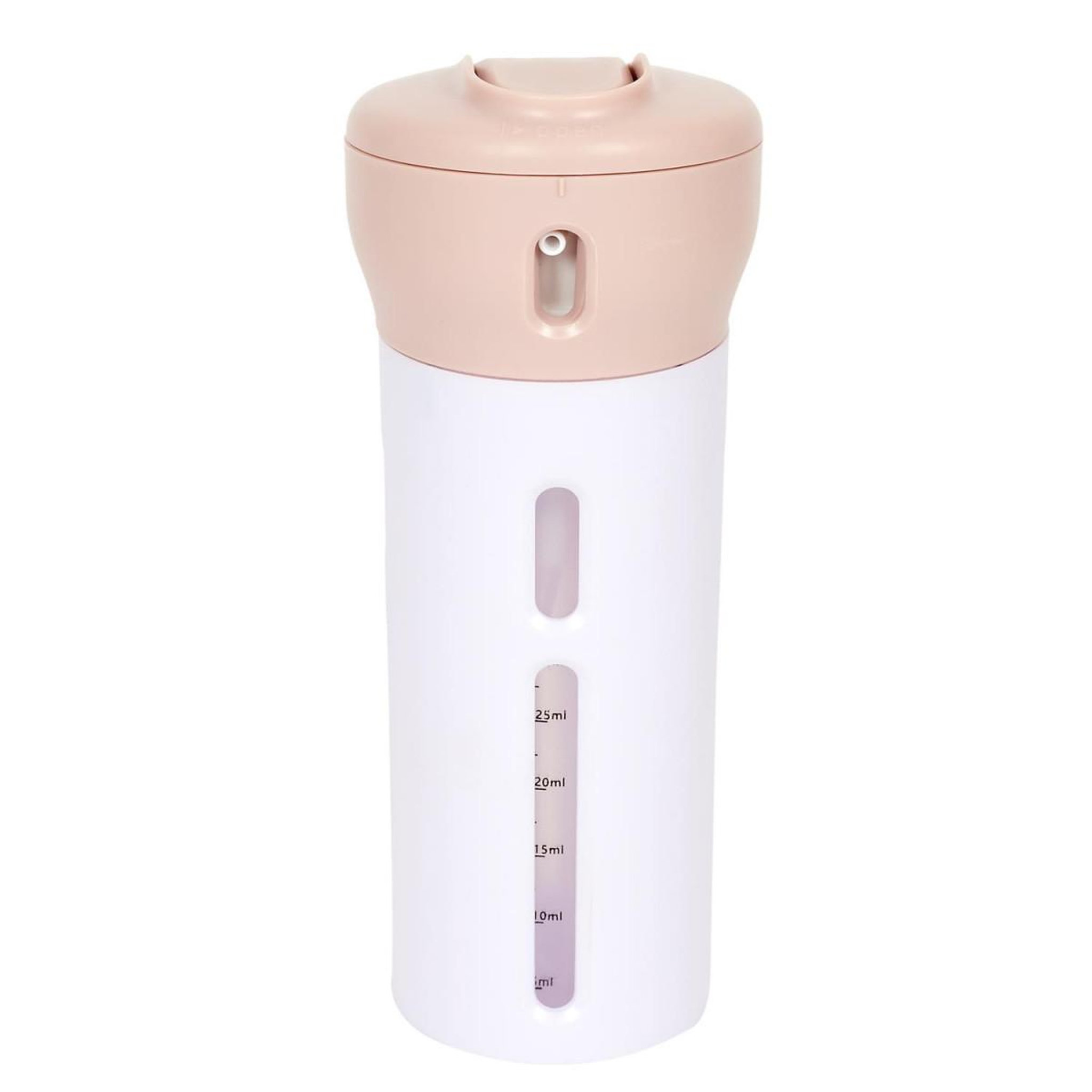 Cosmetic Club Flacon de transport 4 en 1  distributeur  16cm blanc