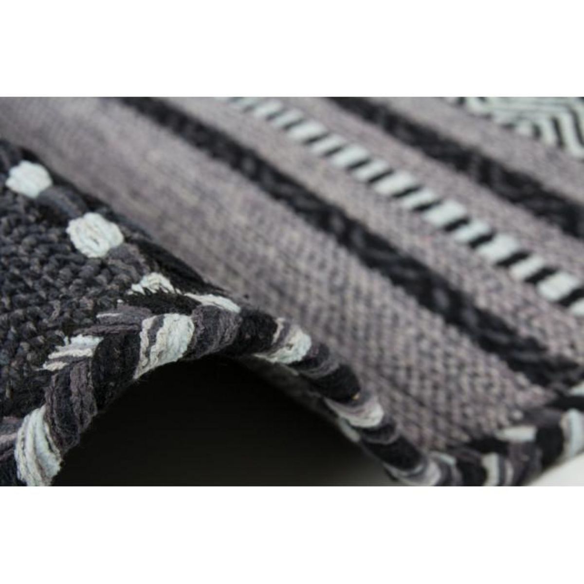 Paris Prix Tapis Ethnique Tissé à la Main  Alhambra  Gris