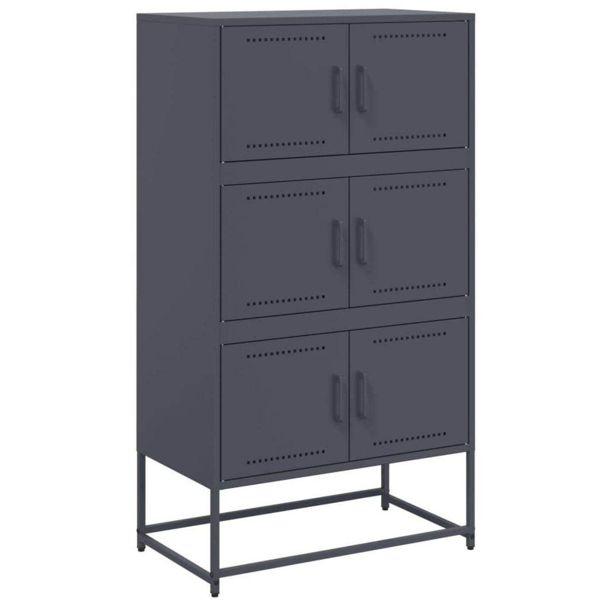 VIDAXL Buffet anthracite 68,5x38,5x123,5 cm acier