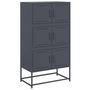 Voir la diapositive 2 : VIDAXL Buffet anthracite 68,5x38,5x123,5 cm acier