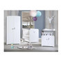 Voir la diapositive 1 : BABY PRICE Chambre bébé trio Leaf: lit 120x60, commode a langer et armoire - Babyprice - Blanc