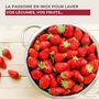 Voir la diapositive 5 : Fackelmann Ensemble de 2 Passoires inox 24 cm avec anses Fackelmann