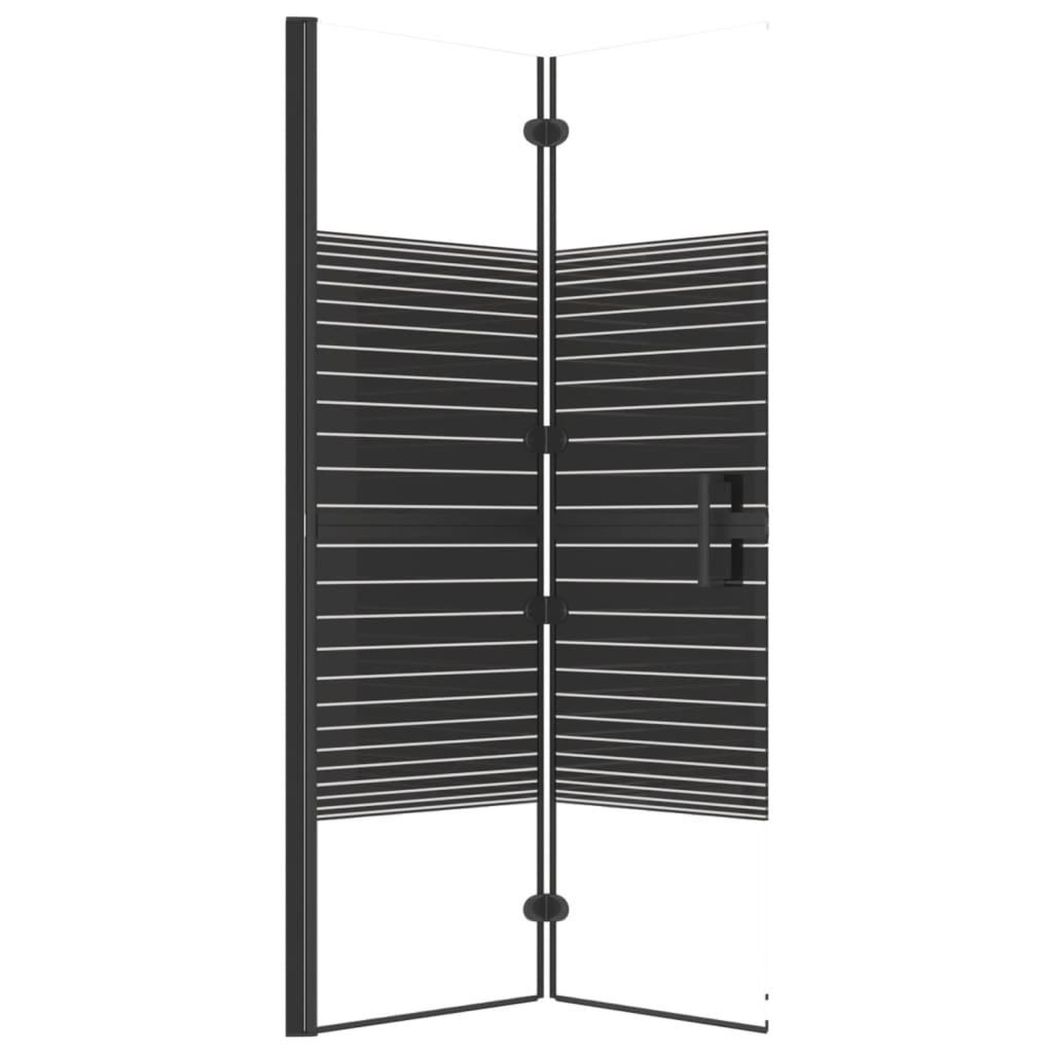 Voir la diapositive 4 : VIDAXL Cabine de douche pliable ESG 100x140 cm Noir