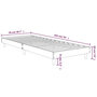 Voir la diapositive 6 : VIDAXL Cadre de lit sans matelas chene sonoma 75x190 cm