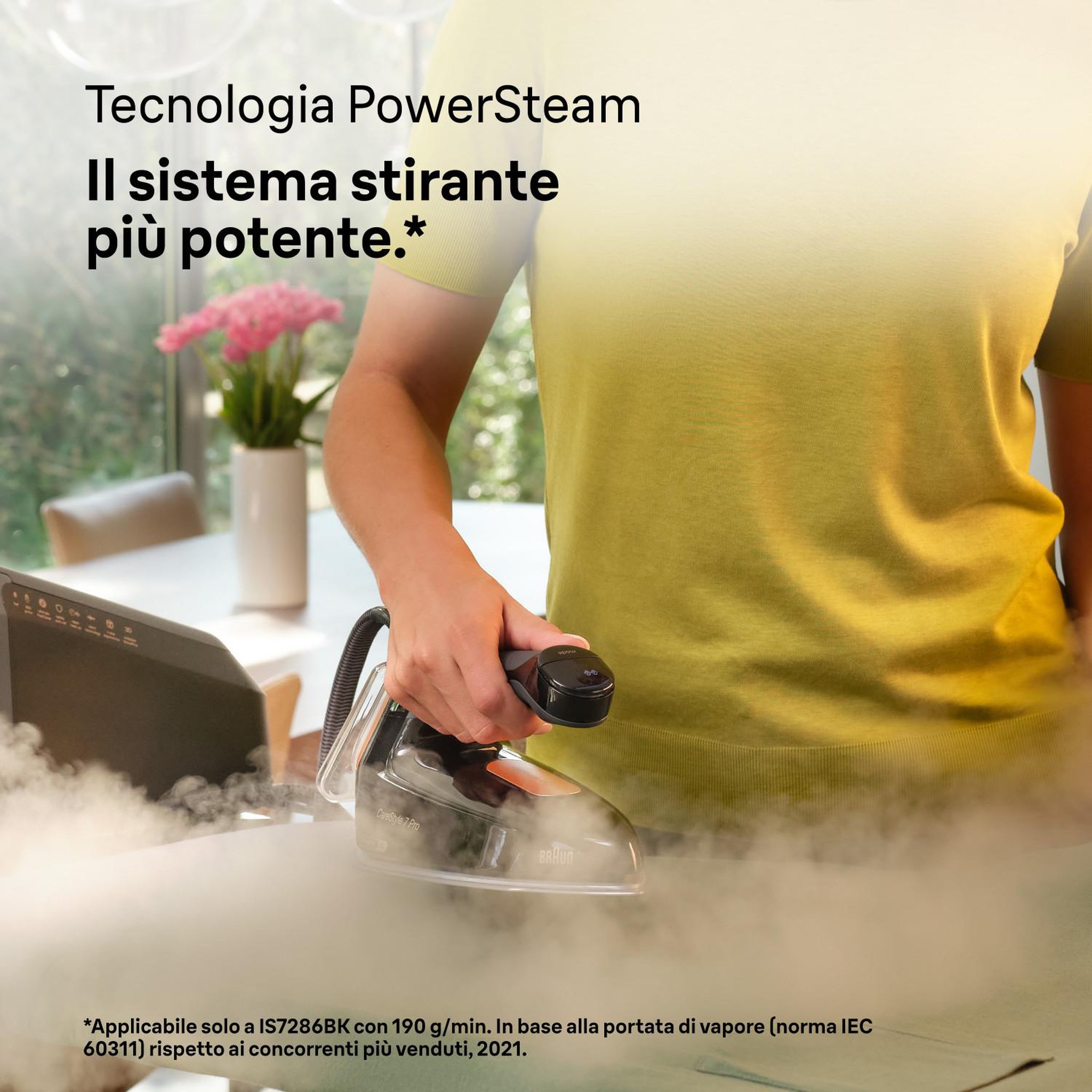 Voir la diapositive 3 : BRAUN Centrale vapeur Braun CareStyle 7 Pro IS7286 BK - Puissance 2700 W, réservoir 2 L
