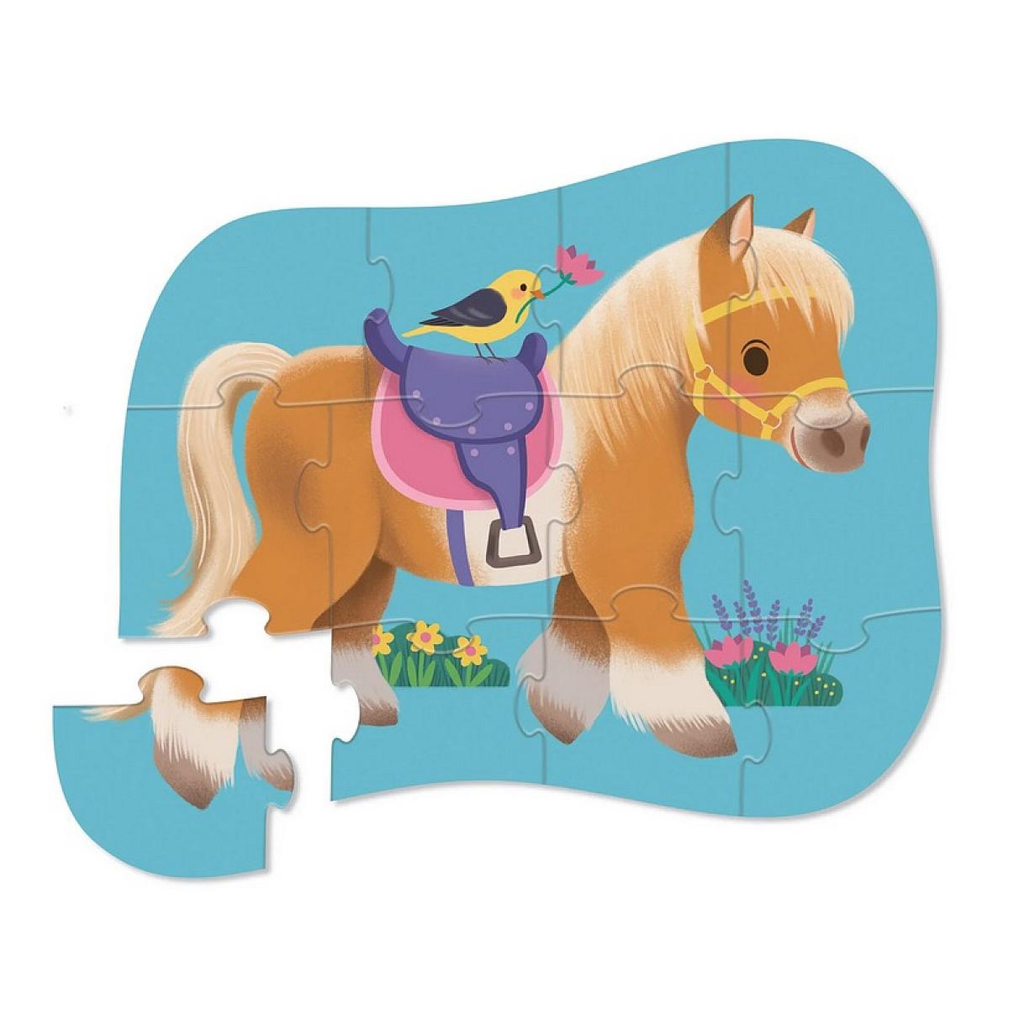 Voir la diapositive 2 : CROCODILE CREEK Mini Puzzle - 12 pièces - Poney